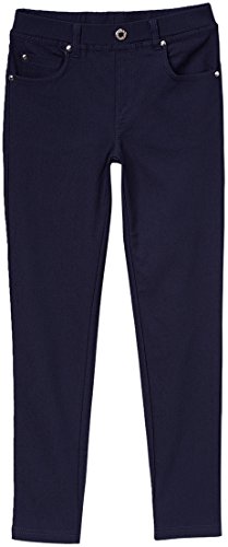 Image of ToBeInStyle Girl's Denim Easy Styling Classic Timeless Everyday Jeans Zip-Up Closure