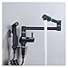 Pot Filler Tap Wall Mounted Foldable Kitchen Faucet With Bidet Sprayer Cold Bidet Faucet Sink Tap Rotate Folding Spout - Kitchen Sink(Style 5 black)
