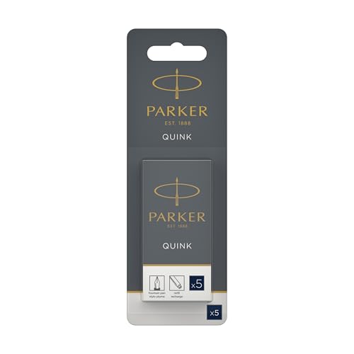 Image of Parker 1950382 Quink Fountain Pen Refill Pack of 5