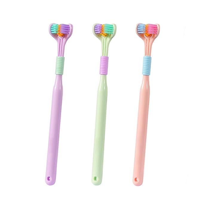 3 PCS Three Sided Toothbrush, 3 Sided Autisms Toothbrush, Sensory Toothbrush Autisms, Three Bristle Travel Toothbrush, for Adult Kid Teeth Care and Gum Care, Cleaning Each Tooth (B0D94XCWTR) Amazon Price History, Amazon Price Tracker