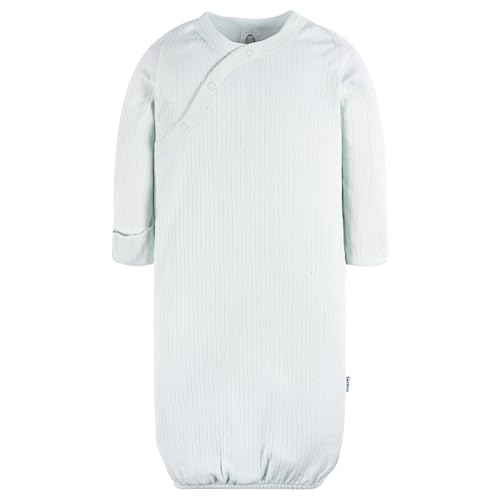 Image of Gerber Baby Girls 4-Pack Sleeper Gown - Soft Cotton Newborn Nightgowns, Elastic Hem Sleepwear Set for Infant Girls
