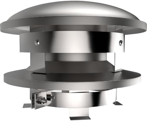 Selkirk 8T-CT 8"" Stainless Steel Round Top image 2
