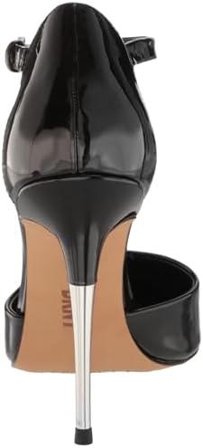DKNY Women's Evening Veata-Slingback Pu Heeled Sandal, Black, 7 | Image 2