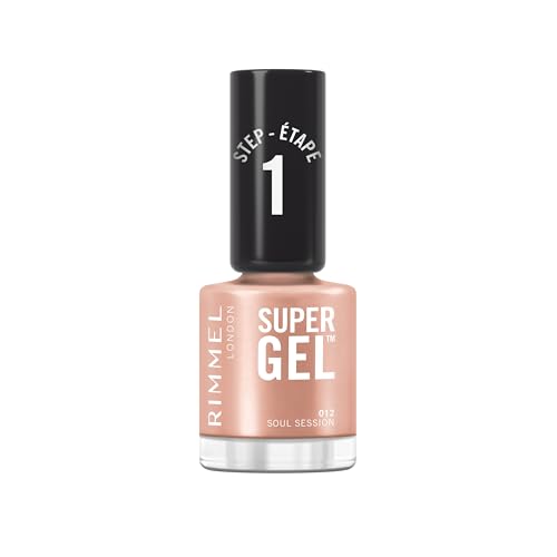 Rimmel London Smalto Unghie Super Gel, 12 ml, Effetto Gel a Lunga Durata, 012 Soul Session