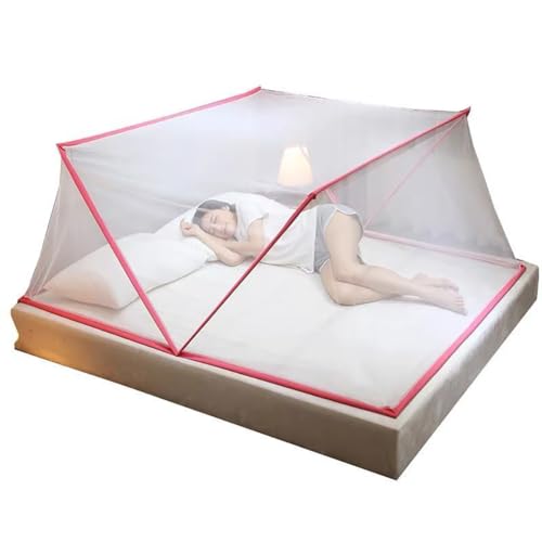 YYLDPFDC Plegable Mosquitera Cama, Cama de Interior, Carpas portátiles con Dosel, para Cama Individual o Matrimonio,Portátil Mosquito Cortina para Camping Viaje Hogar al Aire Libre