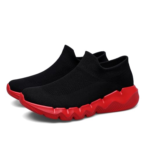 Walking Shoes Non Slip for Work : Womens Breathable Lightweight Slip On Sneakers for Running Fashion Comfort Casual Work Shoes for Tennis Workout Athletic