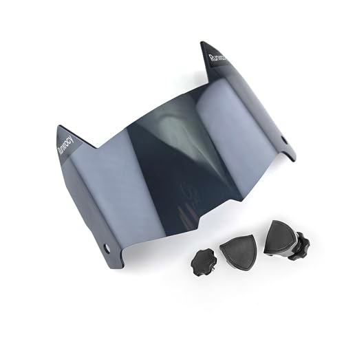 Visière de football universelle anti-rayures avec clips pour casque