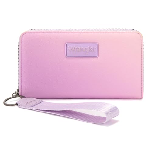 Image of Wrangler Wallet Women RFID Blocking, Gradient Wristlet Wallet for Daily Use