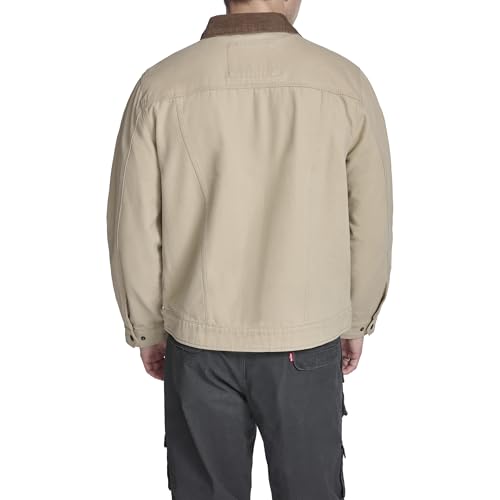 Image of Levi's Men's Workwear Cotton Canvas Corduroy Collar Depot Jacket