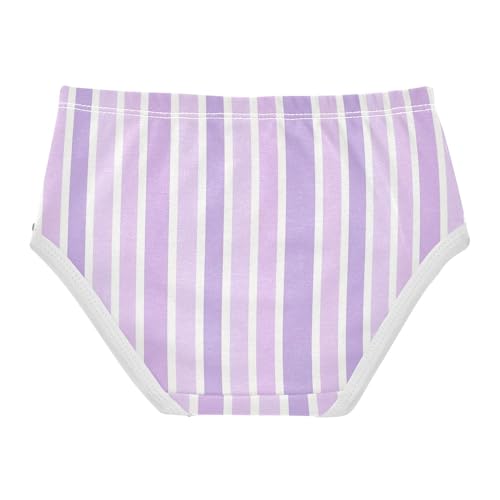Purple White Stripe Toddler Girls's Underwear 2T 23009122