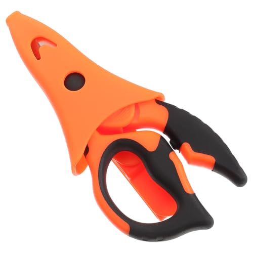 Genérico Cizalla para Electricista Multifuncional Naranja Herramienta para Cortar Cables Eléctricos y Pelar Cables de Cobre Cortacables Pequeños Resistente Carcasa de Plástico para Uso