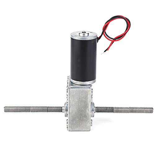 Moteur à engrenage à vis sans fin 24V Marhynchus à double arbre fileté M8 G/D