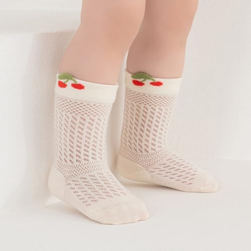 Pack of 3 Pair Soft & Breathable Baby Socks for 0-5 Years Nonslip Design Calf Length Socks for Sensitive Skin3