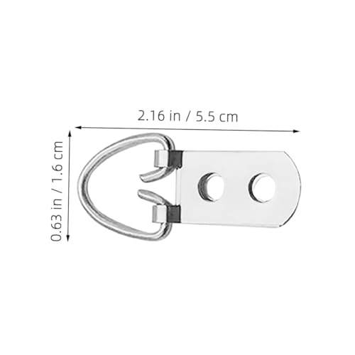 Image of Outanaya 20pcs Heavy Duty d Hangers Strong Load Capacity Hooks for Wall Hanging Pictures Clothes and Artwork Easy Installation d Shaped Picture Frame Hardware