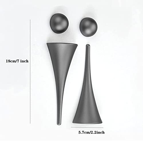 MRKU Letrero para Puerta de baño, Aluminio Cepillado, para Hombres y Mujeres, baños públicos, vestuarios