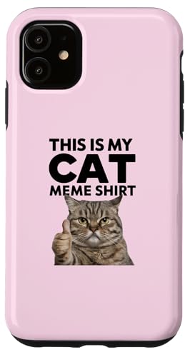 Custodia per iPhone 11 Questa maglietta meme My Cat Funny Cats Lover Humor Fans