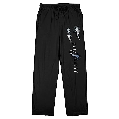 The X-Files Agents Scully & Mulder Men's Black Sleep Pajama Pants