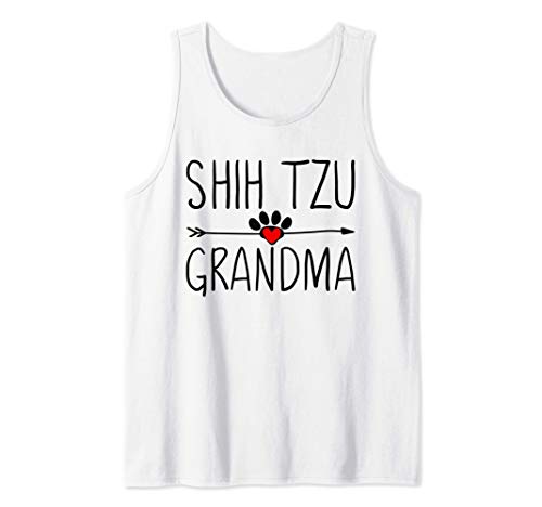 Shih Tzu Gifts for Grandma Shih Tzu Gift for Women Owners Camiseta sin Mangas