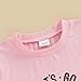 Toddler Baby Girls Western Cowgirl T-Shirt Kids Short Sleeve Funny Rodeo Graphic Summer Tee Tops (Pink Let's Go Girls, 3-4 Years)