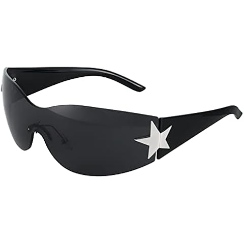 Dacitiery UV400 Retro Oversized Sunglasses Cover