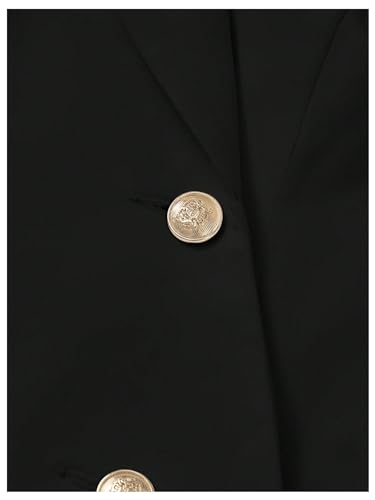 GORGLITTER Women's Button Front Sleeveless Blazer Jackets Trendy Casual Business Cardigan Vest Elegant Outwear3