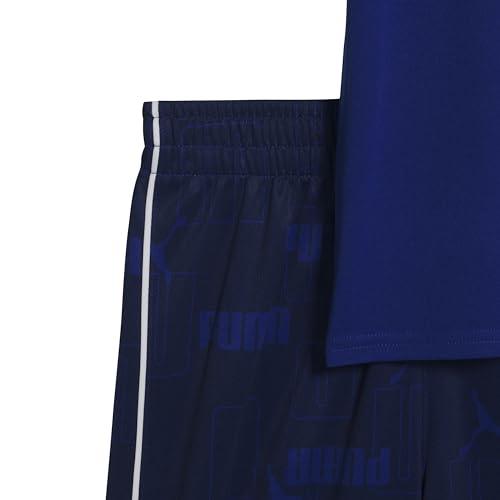 Image of PUMA Kids Graphic T-Shirt & Fleece Short Set (Toddler)