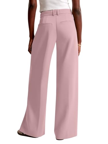 Image of NIMIN Women Wide Leg Pants High Waisted Business Casual Work Trousers Dressy Pants with Pockets