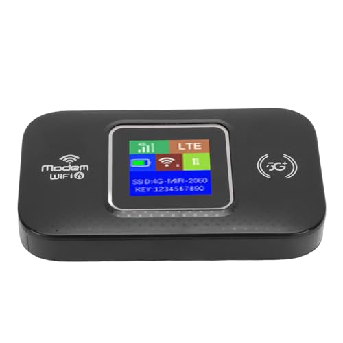 Image of Alomejor 4G Mobile WiFi, 300Mbps Portable WiFi Hotspot Router with Dual SIM Slots for Smartphones Tablets Laptops (Black)