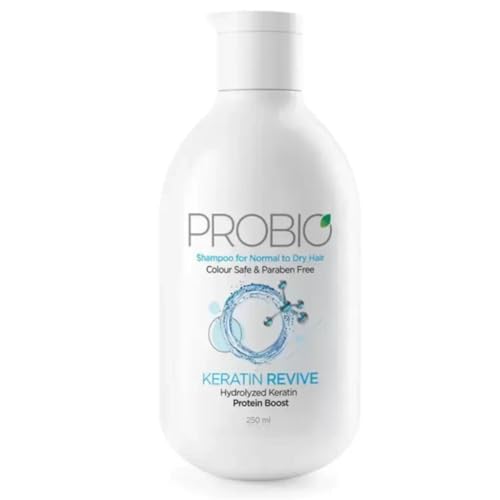 God-Rej Probio Keratin Revive Shampoo 250ml For Dry and Damaged Hair, Hydrolyzed Keratin, Color Safe and Paraben-Free