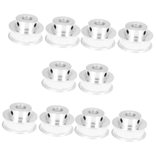 Healeved 10pcs Synchronous Wheel Timing Belt Wheel for Printer Aluminum Alloy Synchronous Pulley for Printer Accessories