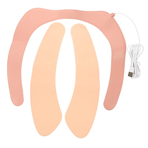 DOITOOL Beheizbarer Toilettensitz Beheizbarer Toilettensitz Toilettensitze Beheizbares Toilettensitzkissen Beheizbares Toilettensitzkissen Toilettensitzwärmer Flanell Winterrosa