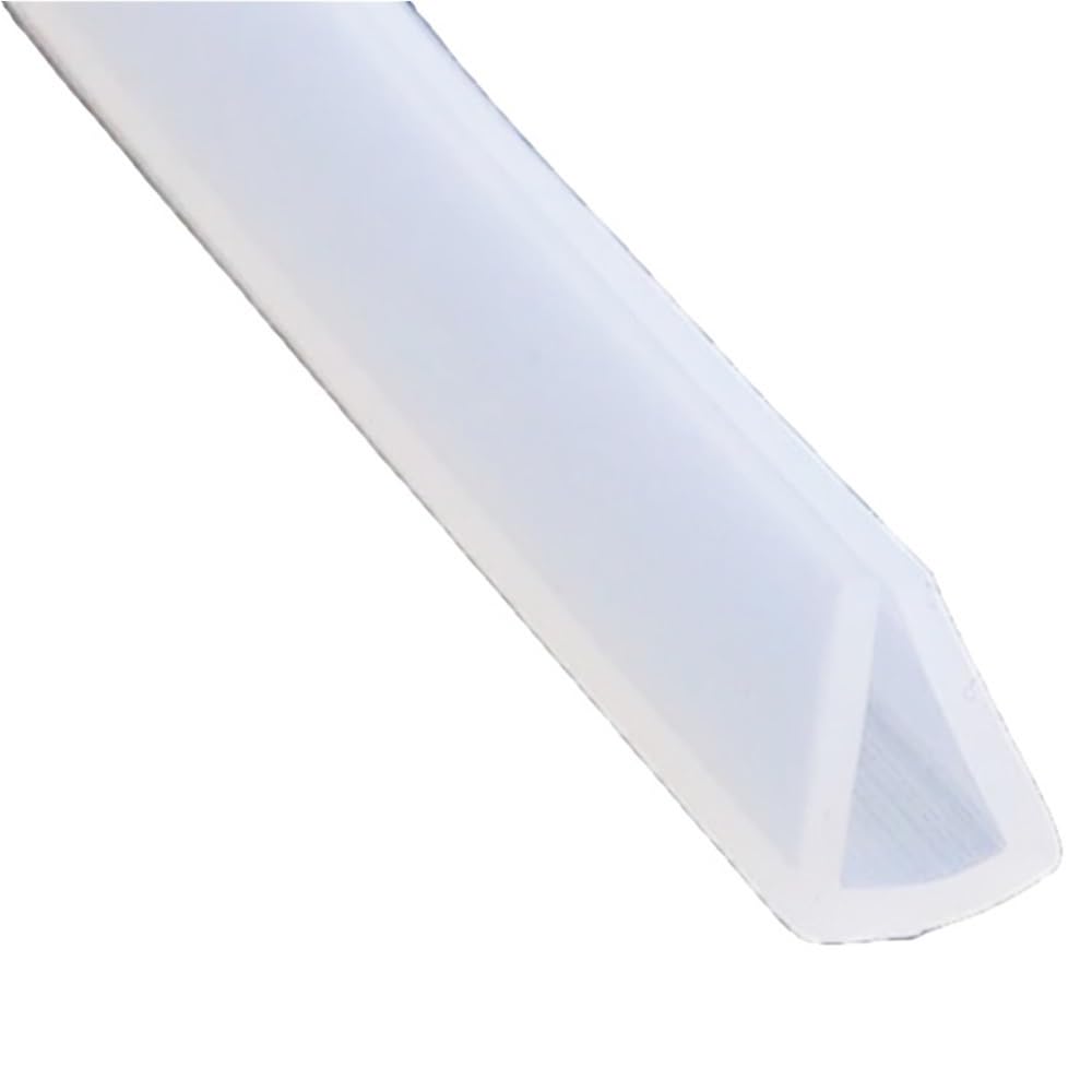 Loacea One Color U-Shaped Seal Strip 1Pc U Channel Silicone Rubber Shower Door Glass Sealing Strip, Edge Trim Glazing Weatherstrip Guard(10Mm*13Mm*5Meters)