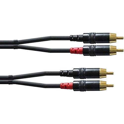 Cordial CFU 1,5 CC - Cable RCA a RCA (1.5 m), color negro Cover