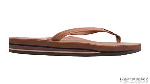 Image of Rainbow Sandals Women's Double Layer, Narrow Strap, Leather Sandals w /Arch