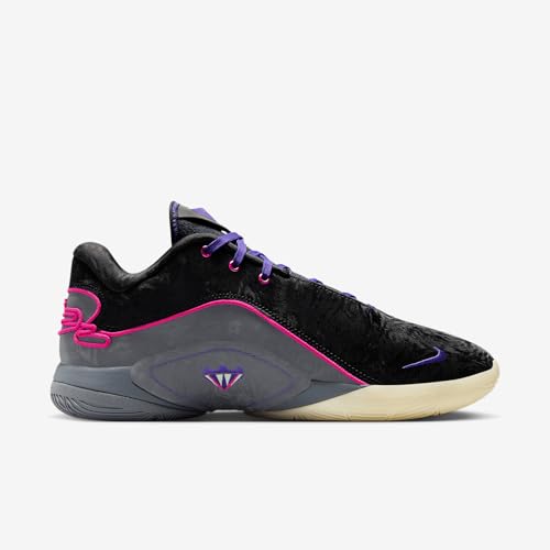 Lebron XXII Crown Jewel Basketball Shoes (FZ1094-001, Black/Dark Grey/Field Purple/Laser Fuchsia) Size 11.53