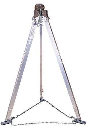 3M DBI-SALA Advanced 8000010 Confined Space System, 9-Foot Aluminum Tripod, Top Pulley and Quick-Mount Bracket, Silver