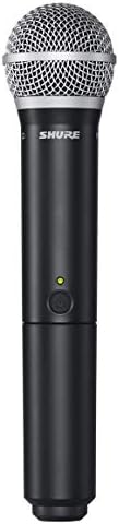 Shure BLX2/PG58 Handheld Wireless Transmitter with PG58 Vocal Microphone Capsule - for use with BLX Wireless Systems (Receiver Sold Separately) | H11 Band