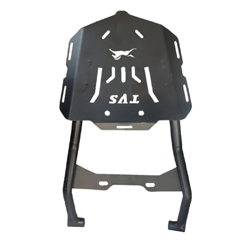 Image of Bike TVS Ronin 225 Top Plate Luggage Carrier with Backrest Adjustable Black