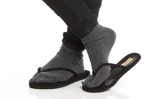 Amazon.com: V-Toe Split Toe Flip-Flop Socks - Tabi Premium