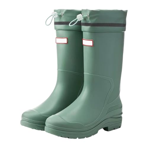 Bottes de pluie pour femme imperméables en caoutchouc résistant