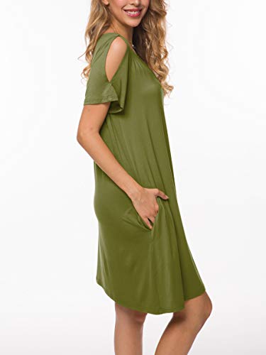 cold shoulder tee shirt dress