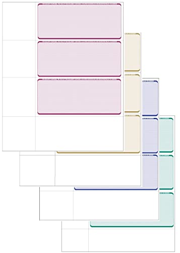Papel de verificação de computador - Carteira pessoal em branco verifica 3 em uma página - Compatíve