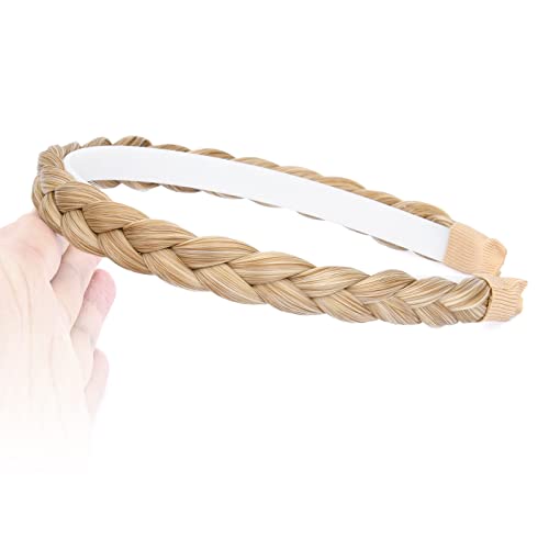 BOBIYA Synthetic Hair Plaited Headband Braid Braided With Teeth Plait Hair Headband With Teeth (Honey Blonde) - Image 4