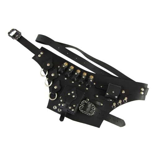 Bolsa de cinturón steampunk y corsé medieval vikingo para disfraces de época
