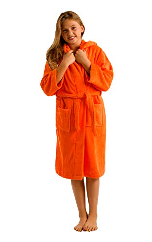 By Lora Microfiber Robe For Children, Boys, Girls, Medium, Coral Color #TOP3