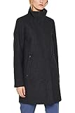 esprit herren strickjacke regular fit Mantel aus Wollmix mit Stehkragen und verdecktem Reißverschluss