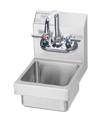 Fregadero de mano FSE HS-1 MiniMax de montaje en pared de 9x12 pulgadas