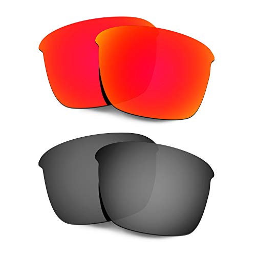 Rechange lentille pour Oakley Thinlink OO9316 rouge noir pour le sport