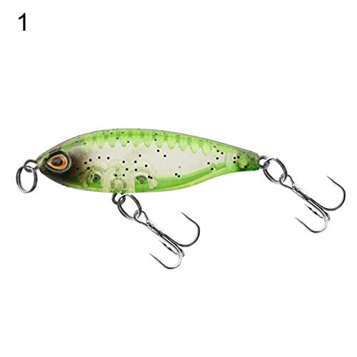 Iscas falsas, 5 peças/conjunto de 4,5 cm iscas artificiais biônicas de pesca com ganchos agudos afia