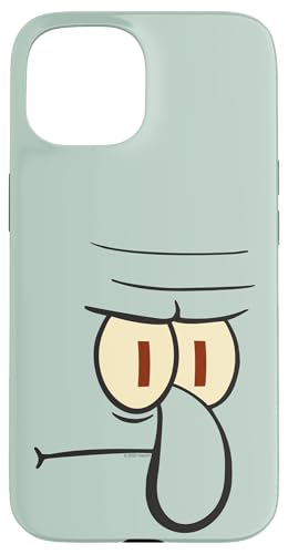 SpongeBob SquarePants Squidward Big Face Case for iPhone 15
